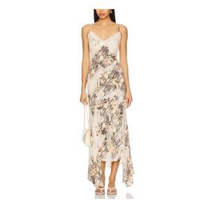 Afrm Lace Multicolor Snake Print Slip Size M Dress